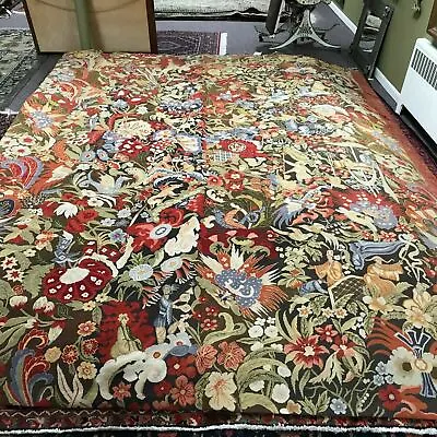 $1200 • Buy Michaelian & Kohlberg Vintage French Aubusson Style Hand Knotted Tapestry Carpet