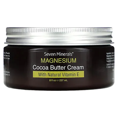 Magnesium Cocoa Butter Cream With Natural Vitamin E 8 Oz (237  ML) • $24.95