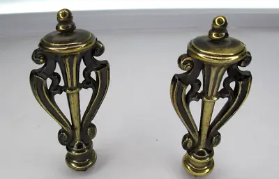 Vintage Rembrandt Lamp Brass Finial Pair • $29.95