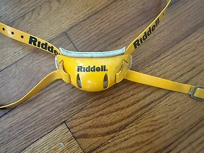 Riddell Revo Speed Football Helmet Yellow Gold Hard Cup Chinstrap • $12.50