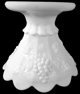 Vintage Westmoreland Milk Glass Paneled Grape Pattern 5.25 T Epergne Base • $44.79