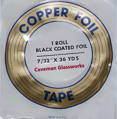 7/32” Edco Copper Foil Black Backed For Stained Glass • $14.99