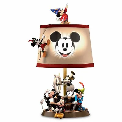 Disney Mickey Mouse Through The Years Sculptural Table Lamp By Bradford Exchange • $204