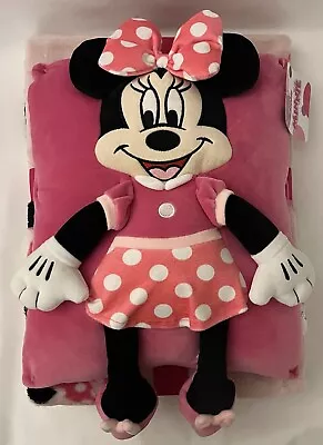 Disney Minnie Mouse 2 Piece Children’s Travel Set (Snuggle Pillow And Throw) • $30