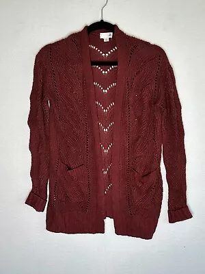 SO Maroon Knit Cardigan Women's Size XS • $12.88