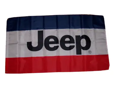 Jeep 3'x5' Flag Banner Chrysler Dodge Amc Man Cave Mopar Garage Fast Shipping • $15.94