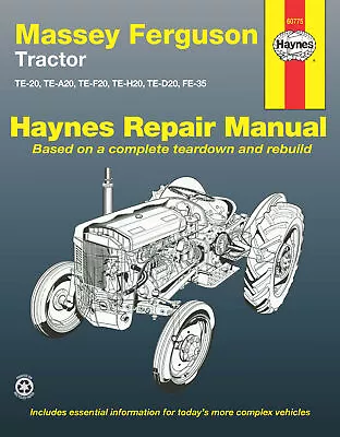 Massey Ferguson Tractor Haynes Workshop Manual • $54.95