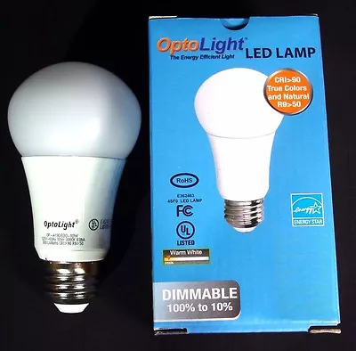 LED Dimmable Light Bulb 800 Lumens 10 Watt=60 Watt 3000K SAVES MONEY & ENERGY • $8.25