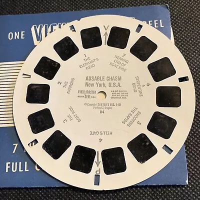 Ausable Chasm New York 1957 Scarce View-Master Reel 84 • $10.80