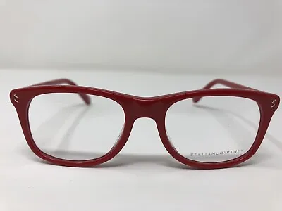 Stella McCartney Eyeglasses Frame SK0024O 002 47-17–130 Red Full Rim PI02 • $23