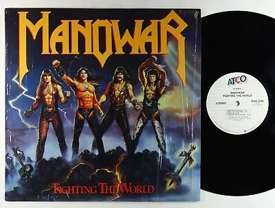 Manowar - Fighting The World LP - ATCO Shrink • $21.26