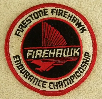 Vintage Firestone Firehawk Endurance Championship Auto Racing Tire PatchUnused • $10.99