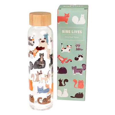 £4.98 • Buy Rex London CATS GLASS WATER BOTTLE