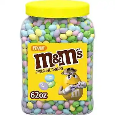 M&M'S Peanut Chocolate Pastel Easter Candy Jar (62 Oz.) LIMITED TIME ONLY • $25.98