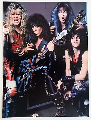 W.a.s.p.~blackie Lawless~orig 1985 Poster~vtg Full Page Magazine Pinup Clipping • $14.99