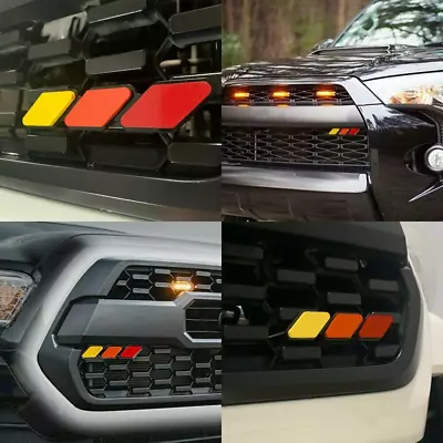 3-Color Front Grille Emblem Badge Decor For Toyota Tundra 4Runner Tacoma TRD Pro • $7.90