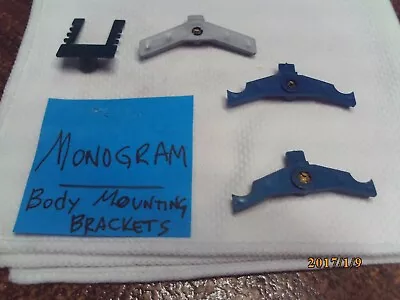 (4) Used Vintage Monogram 1/24 Scale Slot Car Chassis To Body Hold Down Brackets • $9.95