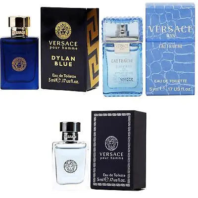 3pc 5ml Mini Versace Dylan Blue Man Eau Fraiche Pour Homme NEW! • $29.99