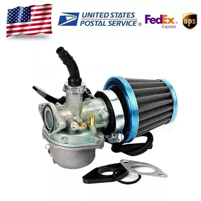 19mm Carburetor 50cc 70cc 90cc 110cc 125cc Engine ATV Pit Dirt Bike W/Air Filter • $15.99