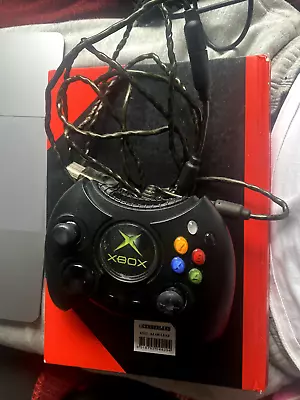 Microsoft Xbox Original Duke Fat Controller + Breakaway Cable TESTED + FREE POST • $34.89