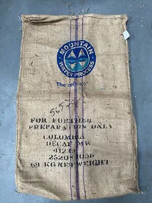 £5 • Buy Coffee Sack, Jute, Hessian, Mountain Water Process, Colombia, Decaf