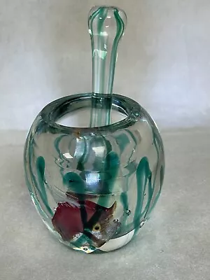 MCM Murano Art Glass Aquarium Fish Alfredo Barbini Mortar & Pestle • $85