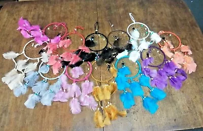 Wholesale Set Of 12 Dreamcatchers hand Made In Mexico Gifts  Feathers  6  • $60