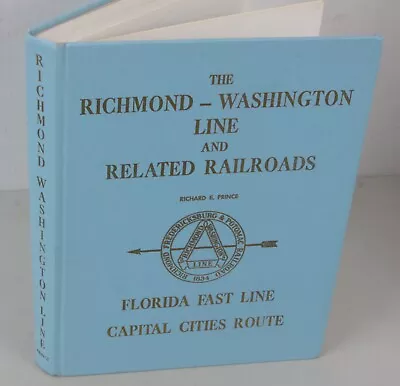 1975 RICHMOND WASHINGTON LINE RAILROADS Florida Fast Line Capital Cities Route • $14.99