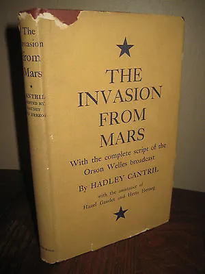 THE INVASION OF MARS Cantril Orson Welles 1st Edition 3rd Prnt WAR OF THE WORLDS • £158.33