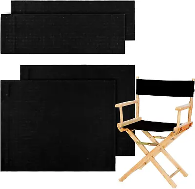 2 Set Directors Chair Canvas Replacement Makeup Chair Seat And Back Replacement • $24.98