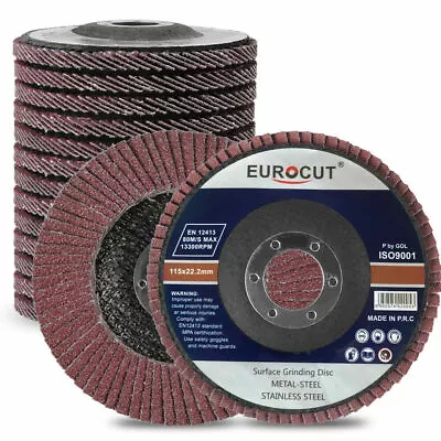 20 Pack Premium Zirconia Flap Discs 4.5  X 7/8  Sanding Grinding Wheels Grit T27 • $21.90