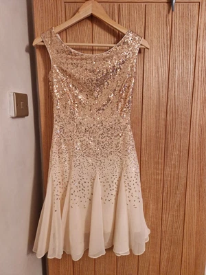 £25 • Buy Stephanie Pratt For Goddiva Rose Gold Sequin Sleeveless Mini Party Dress