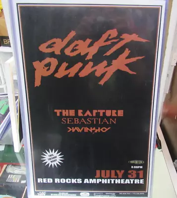 Daft Punk Poster Late 2000's  11 X 17 In Top Loader Concert Board • $22.99