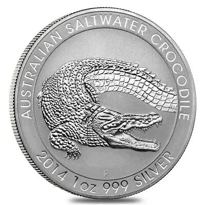 $37.95 • Buy 2014 Australia 1 Oz Perth .999 Silver Saltwater Crocodile (BU)