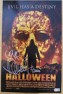 DANIELLE HARRIS Signed RZ Halloween 11x17 Photo Scream Queen BAS Witness COA C19 • $89.99