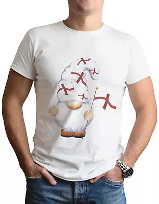 £6.99 • Buy St Georges Day T-Shirt Gift Saint Gnome English Flag Party Celebration Top Tee