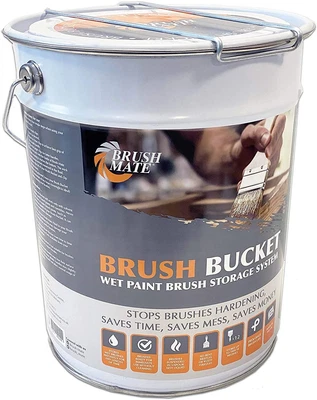 £62.69 • Buy Brush Mate - Brush Bucket 12 Brush Wet Paint Brush Vapour Storage System