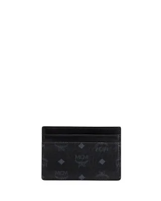 New In Box! MCM Signature Visetos Mini Card Case Black • $169