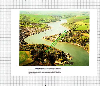 Dartmouth Devon / Cowes Isle Of Wight Aerial View  C.1990s Cutting / Print • £7