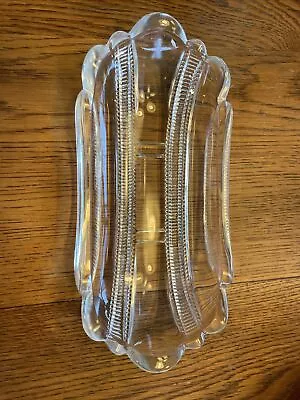 $7.95 • Buy U.s. Glass Co. Banana Split Dish Panel Zipper Iowa Pattern Circa 1905
