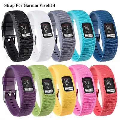 Band Accessories Sillicone For Garmin Vivofit 4 Smart Watch Soft Strap Bracelet • $7.39