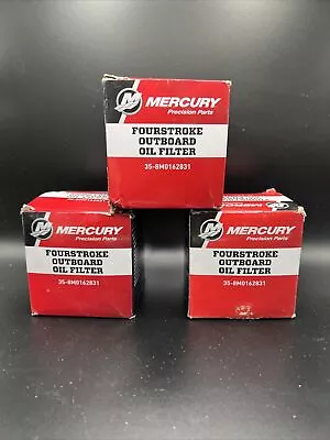 3 Mercury Marine/Mercruiser New OEM Fourstroke Outboard Oil Filter 35-8M0162831 • $44.96