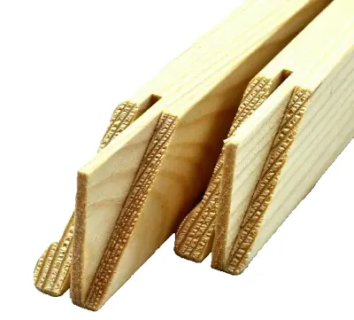 Sold In Pairs 19mm X 35mm Standard Canvas Slotted Frame Stretcher Bars & Wedges • £9.99