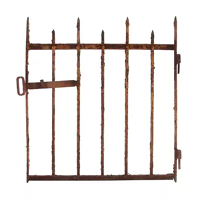 Antique Simple Design Wrought Iron Gate 37.25 X 34.25 • $250