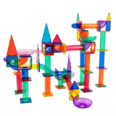 PicassoTiles Marble Run 150-Piece Magnetic Building Tile Racetrack Toy Play Set • $59.99