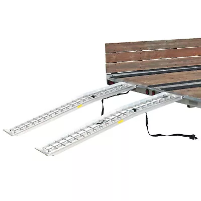 7' 11  L X 12  W Black Widow Aluminum Arched ATV Trailer Ramps • $140.24