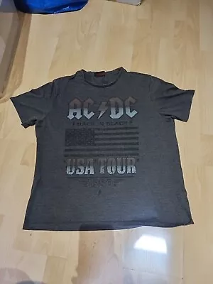 ACDC Back In Black USA Tour T Shirt Mens Size Extra Large XL (I9) • £7.48