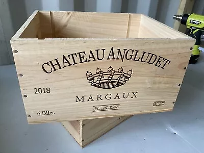 £12.50 • Buy Wooden Wine Box Crate - 6 Bottle Size - Genuine - Christmas DIY Hamper Etc