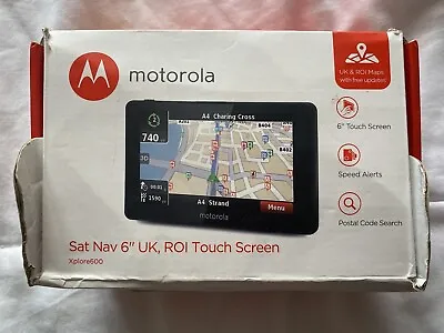 £10 • Buy Motorola Xplore600 Sat Nav For UK And ROI, With Touch Screen