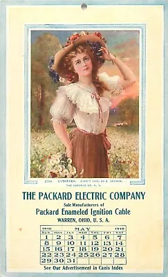 1910 The Packard Electric Company Warren Ohio Calendar Advertising Postcard • $9.99